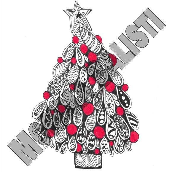 Christmas Tree Tumbler by Momma Balisti - 20oz Stainless Steel Tumbler - Picture 2 of 4